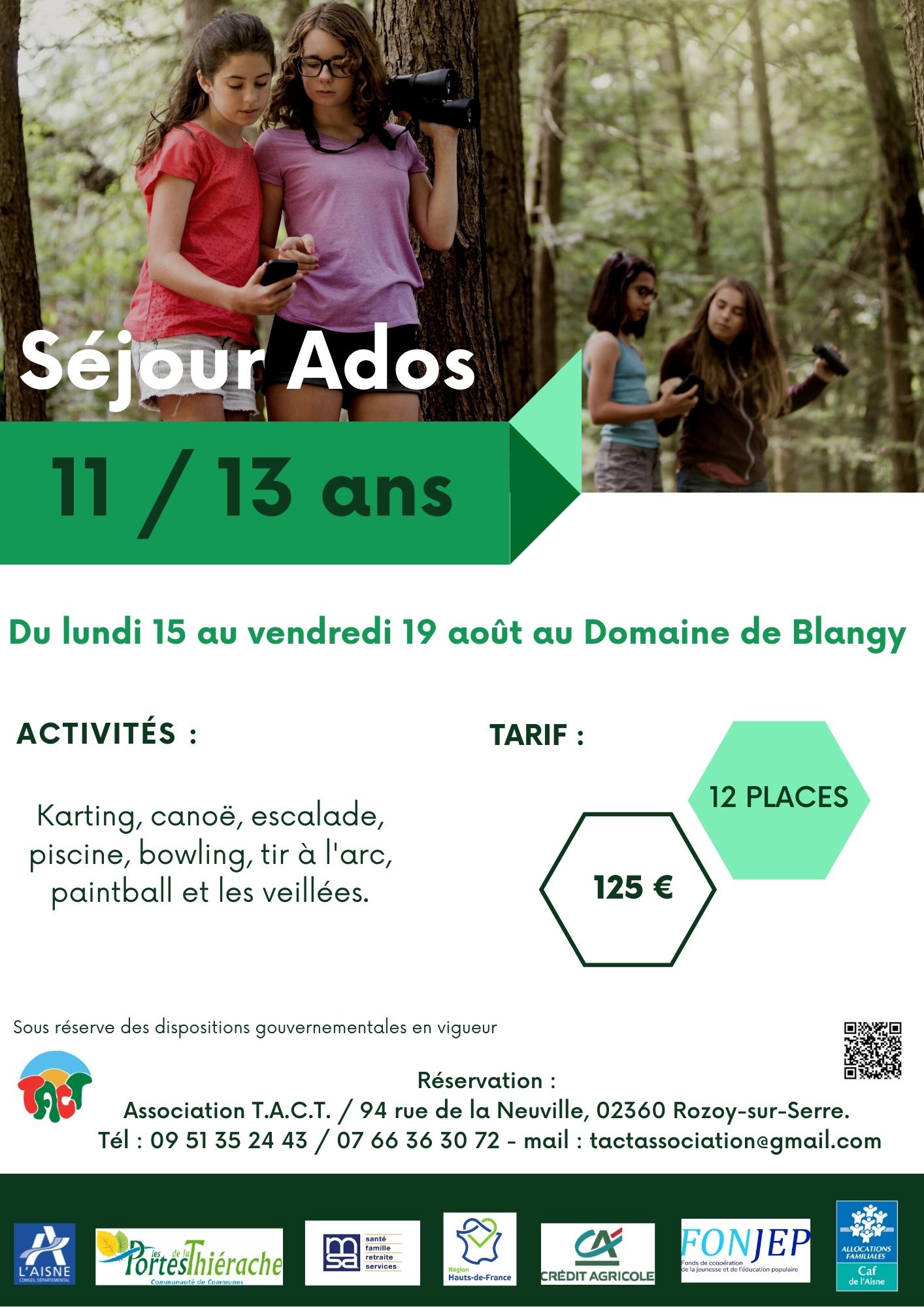 You are currently viewing Séjour Ados 11 / 13 ans