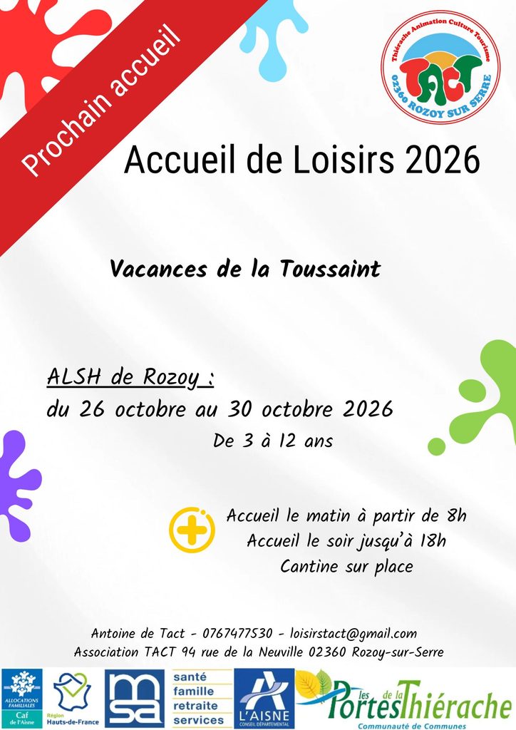 Enfance | Les vacances de la Toussaint arrivent chez TACT ! document 40 activités à faire pour s'amuser cet Été simple illustré coloré (2)